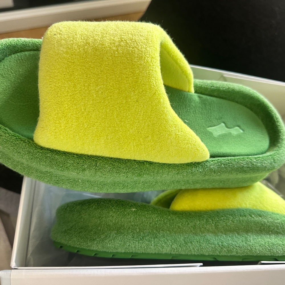 Green and Yellow Women's Sandals